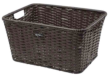 brn vintage Cesto Eco-Pelle